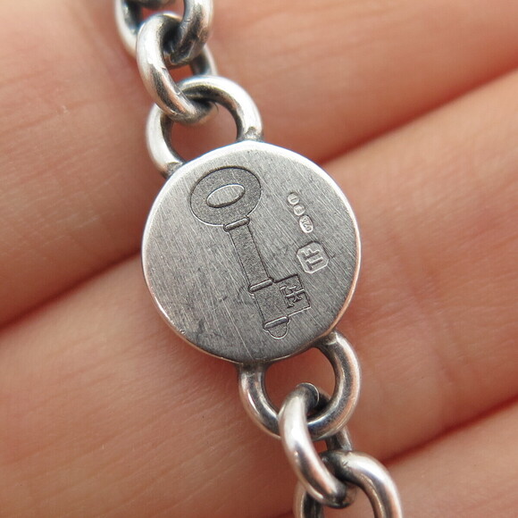 Theo Fennell Sterling Silver Vintage London Aries Zodiac Oxidized Necklace 40" - Picture 6 of 8